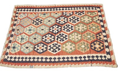 Lot 276 - A late 20th century kilim carpet with...