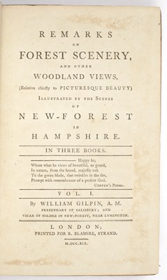 Lot 450 - GILPIN (WILLIAM) Remarks on Forest Scenery and...