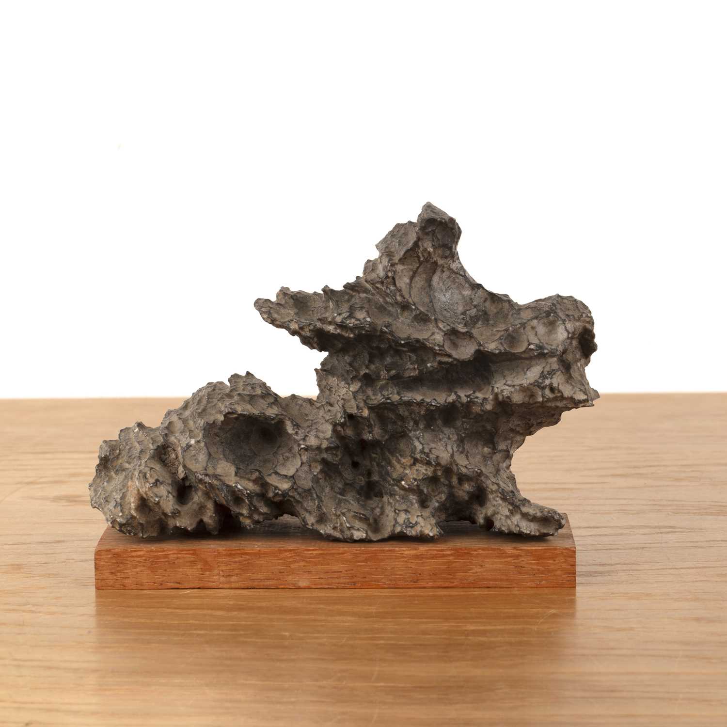 Lot 183 - Scholar's rock Chinese, Qing Dynasty dark grey...