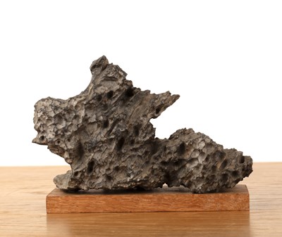 Lot 183 - Scholar's rock Chinese, Qing Dynasty dark grey...