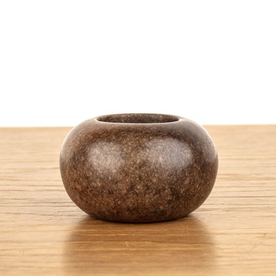 Lot 187 - Speckled nephrite brush washer Chinese,...