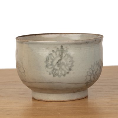 Lot 345 - Deep bowl Korean, 18th Century powder blue...