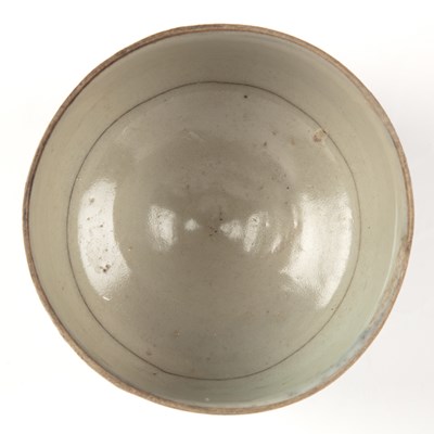 Lot 345 - Deep bowl Korean, 18th Century powder blue...
