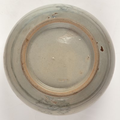 Lot 345 - Deep bowl Korean, 18th Century powder blue...