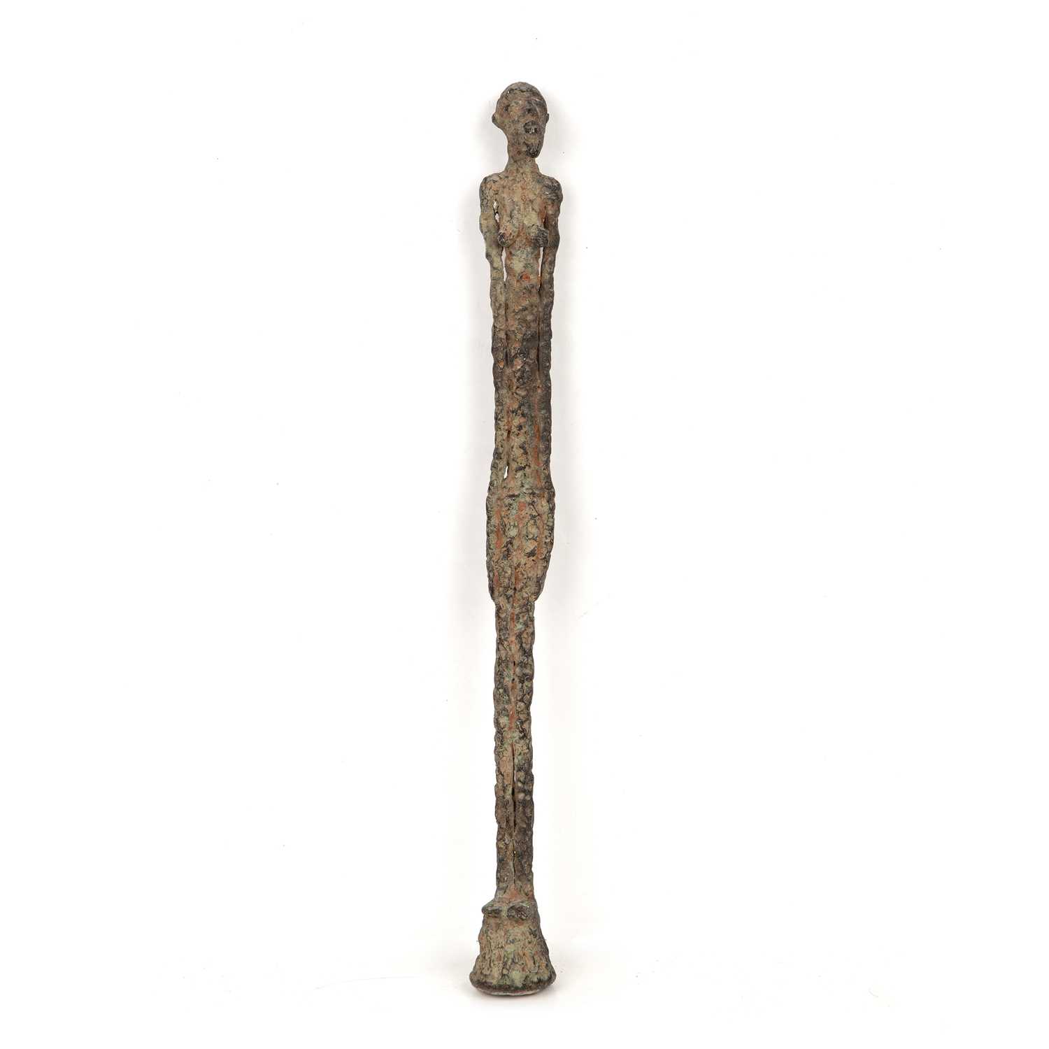 Lot 223 - A Mali bronze 'Star gazer' figure 43cm high