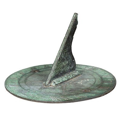 Lot 1414 - A George III bronze sundial plate