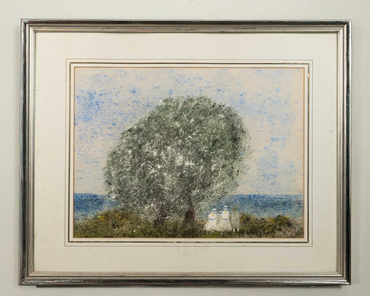 Lot 86 - Gabrielle Bellocq (1920-1999) figures looking...