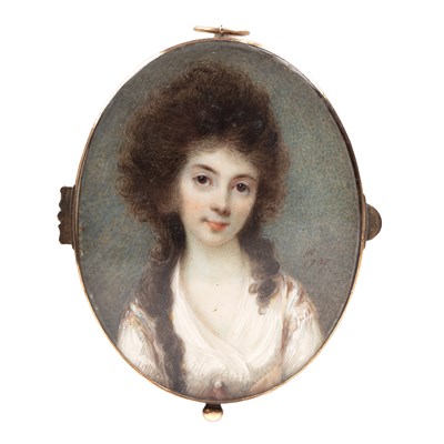Lot 487 - Horace Hone (1754/6-1825) A miniature oval...