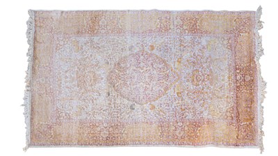 Lot 1144 - A late 20th century silk Kerman carpet