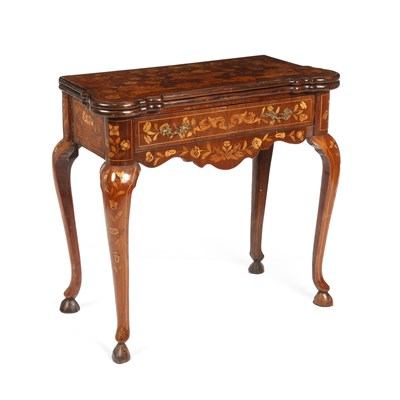 Lot 68 - An early 19th century Dutch marquetry card...