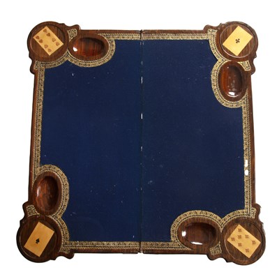 Lot 68 - An early 19th century Dutch marquetry card...