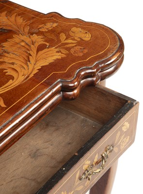 Lot 68 - An early 19th century Dutch marquetry card...