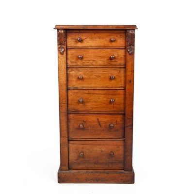 Lot 90 - An early Victorian mahogany Wellington chest...