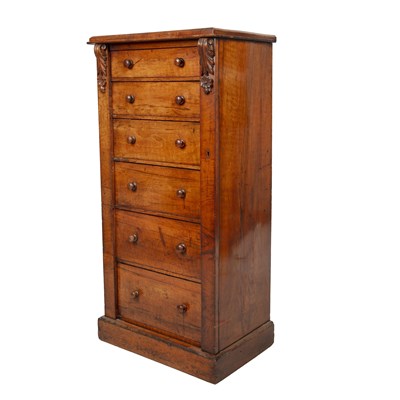 Lot 90 - An early Victorian mahogany Wellington chest...