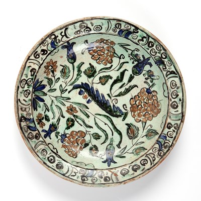 Lot 417 - Iznik style dish Mid-European, 19th/20th...