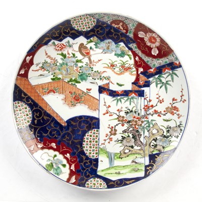 Lot 412 - Imari polychrome charger Japanese, late 19th...