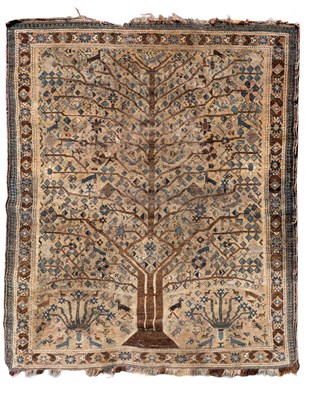 Lot 1289 - An early 20th century hand woven Ushak Tree of Life rug
