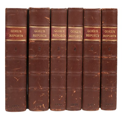 Lot 468 - COKE (SIR EDWARD) ‘The Reports’ in thirteen...