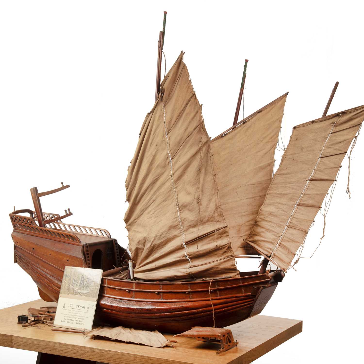 Lot 386 - Large model Junk made by Lee Tsing Chinese...