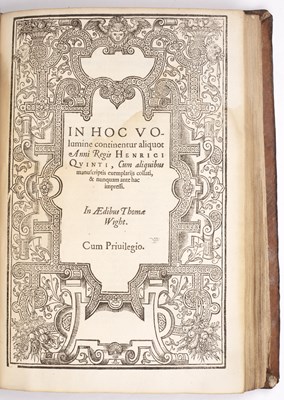 Lot 471 - 17th English Law – Wight (Thomas) In Hoc...
