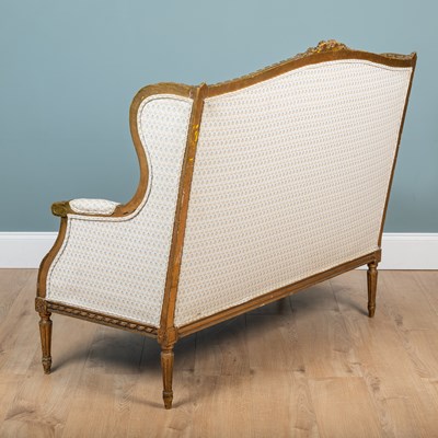 Lot 466 - An antique French-style two-seater sofa