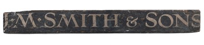 Lot 1219 - A late 19th/early 20th century hand-painted sign