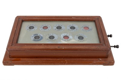 Lot 1024 - An early 20th century servants' bell indicator