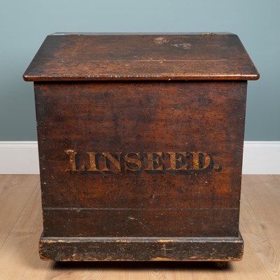 Lot 1224 - A 19th century "linseed" box