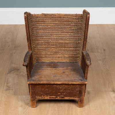 Lot A late 19th/early 20th century child's Orkney chair