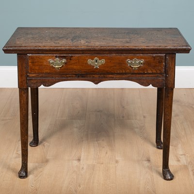 Lot 1143 - A 19th century oak side table