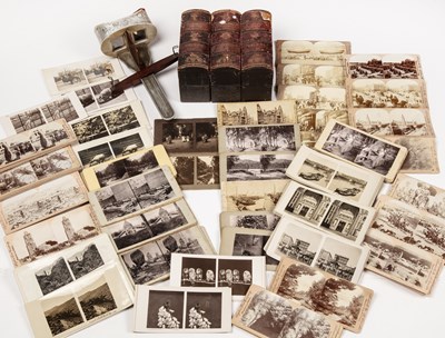 Lot 204 - Late 19th/early 20th century stereoscope...