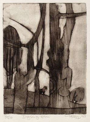 Lot 283 - Geoffrey Key (b.1941) The Park, 1976; and...