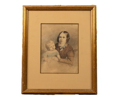 Lot 10 - English School (19th century) Portrait of a...