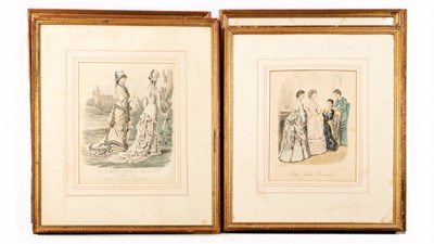 Lot 13 - A collection of 8 fashion plates, coloured...