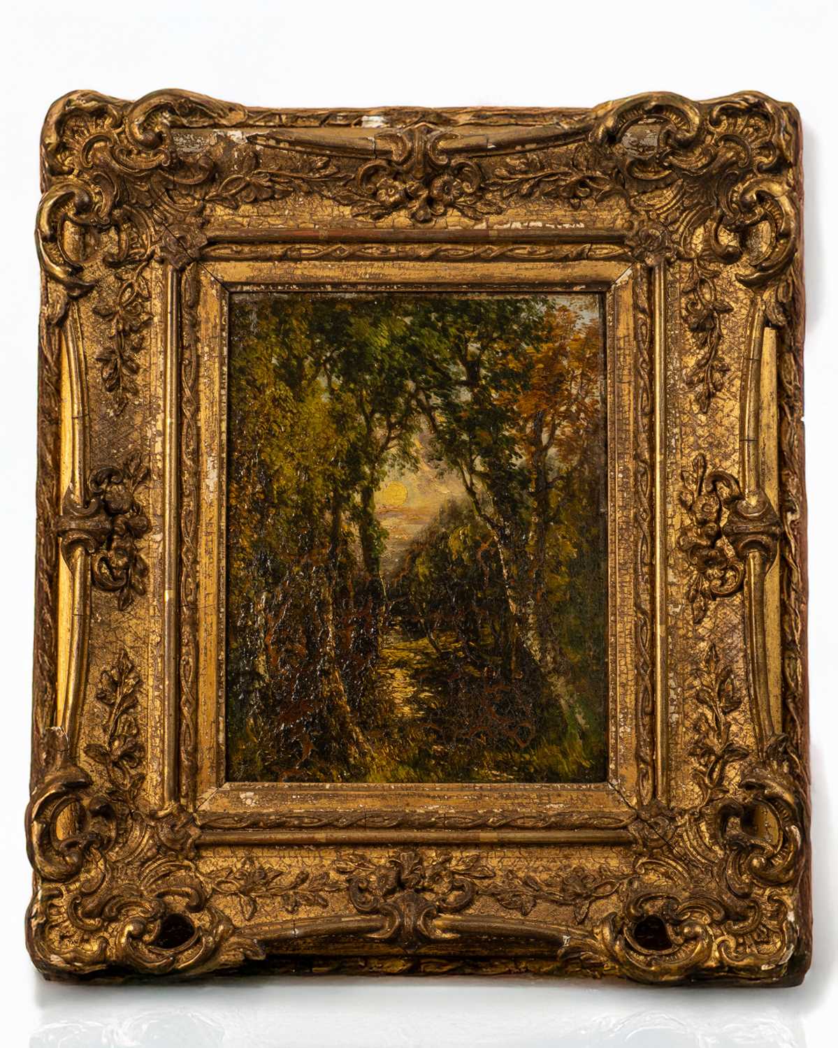 Lot 19 - English School (19th century) Woodland...