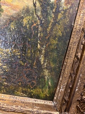 Lot 19 - English School (19th century) Woodland...