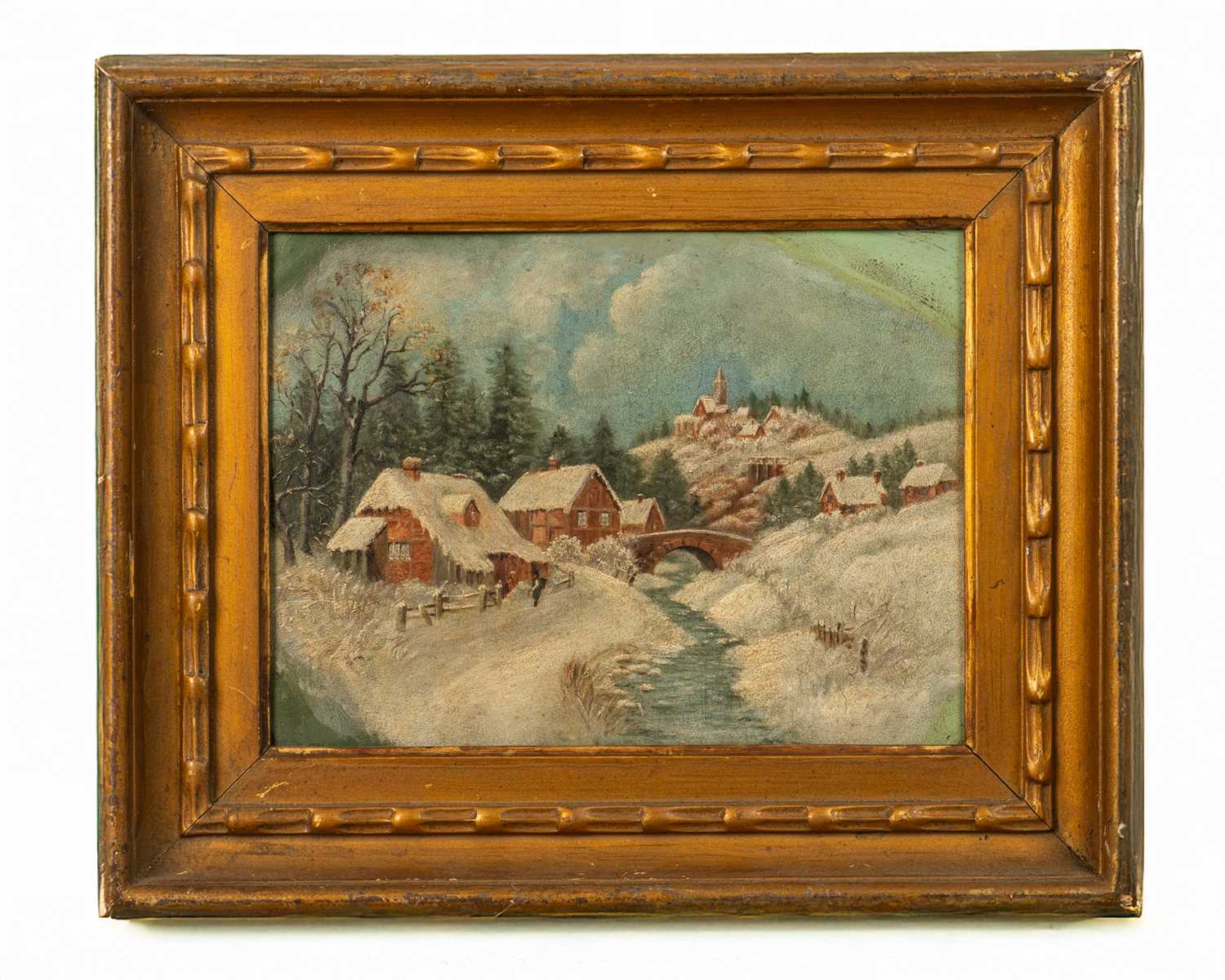 Lot 49 - Dutch school (19th century) Winter landscape...