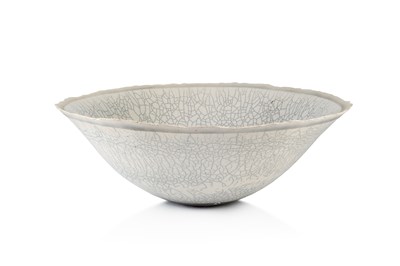 Lot 660 - David Roberts (b.1947) Large bowl raku with...