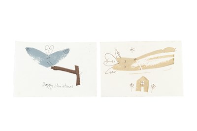 Lot 697 - John Maltby (1936-2020) Two Christmas cards...