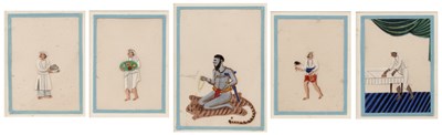 Lot 479 - Series of mica paintings within a single frame...