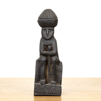 Lot 478 - Hardwood ancestor figure Nuristan painted in...
