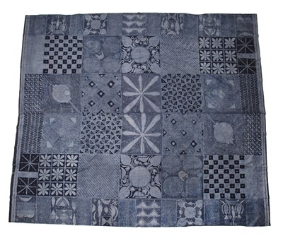 Lot 272 - Adire cotton Cloth, hand dyed indigo, Nigerian...