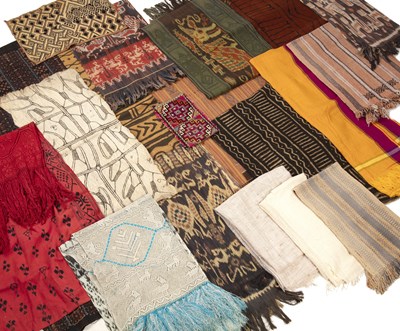 Lot 273 - A collection of ethnic textiles to include...