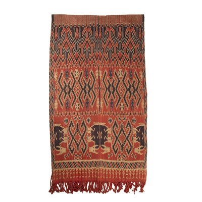 Lot 274 - A Sumba Ikat, Indonesian woven panel, with...