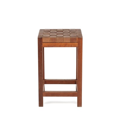 Lot 953 - John Makepeace (b.1939) Stool oak with woven...
