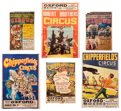 Lot 321 - A collection of 1960s circus ephemera, poster...