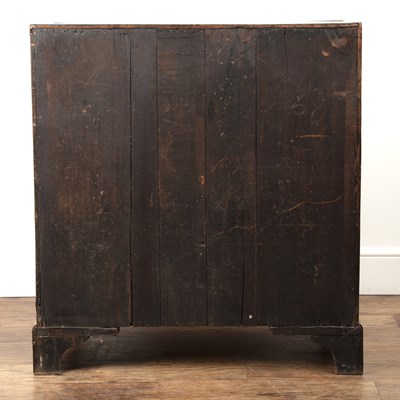 Lot Walnut bureau Late 18th Century, with fall...