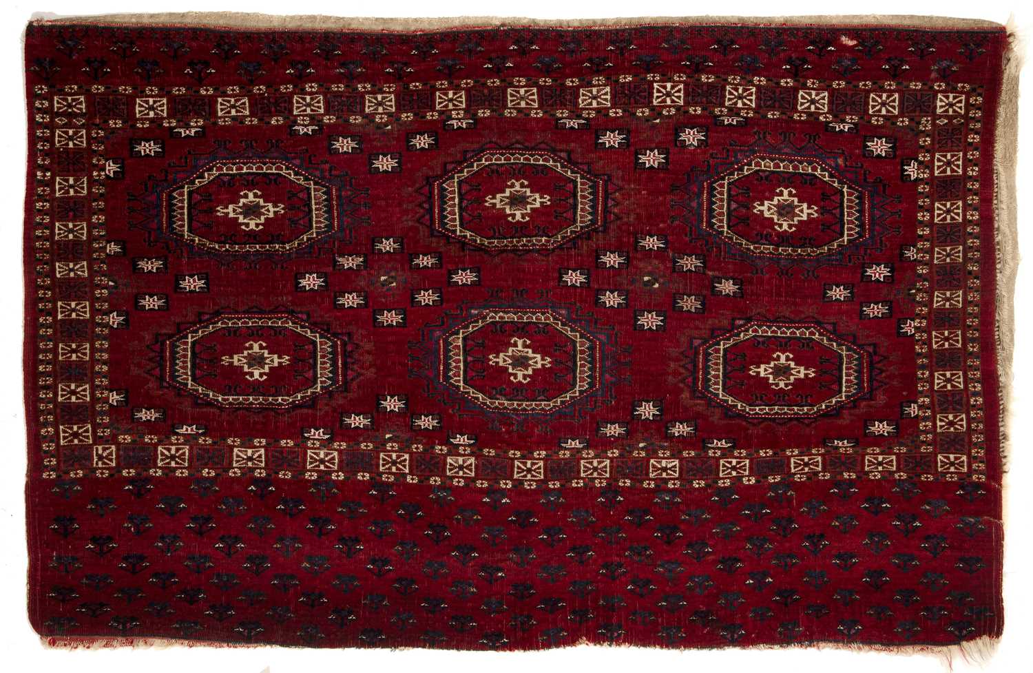 Lot 228 - Tekke Turkmen chuval with the Salor turreted...