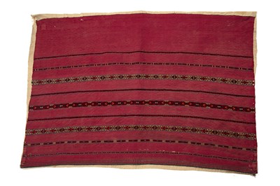 Lot 229 - Tekke Turkmen ‘Kizil’ chuval with fine banded...