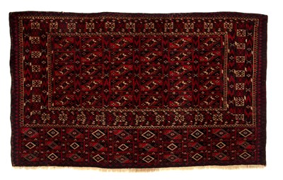 Lot 230 - Tekke Turkmen chuval of scarce format with...